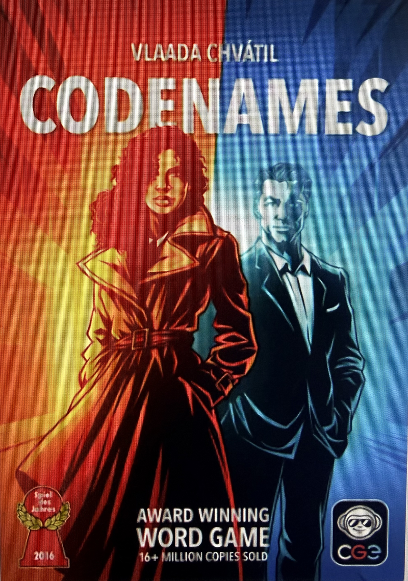 Codenames, an award-winning popular board game for adults