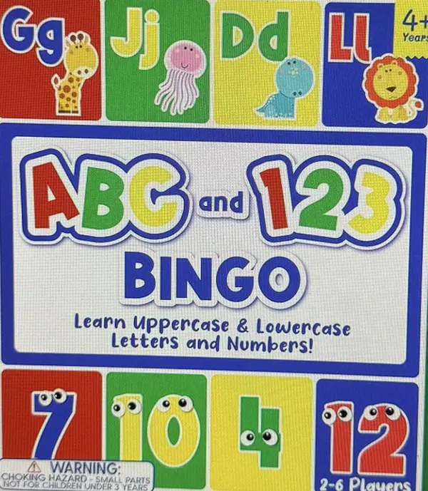 Bingo Numbers and letters