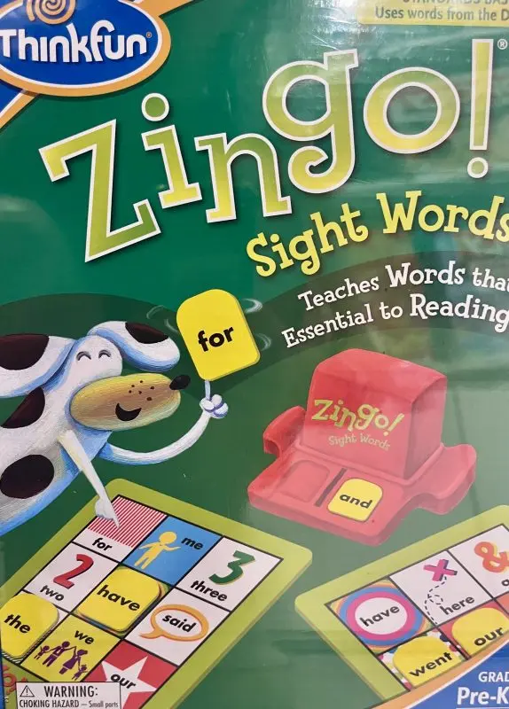 zingo Best games for 3 year olds