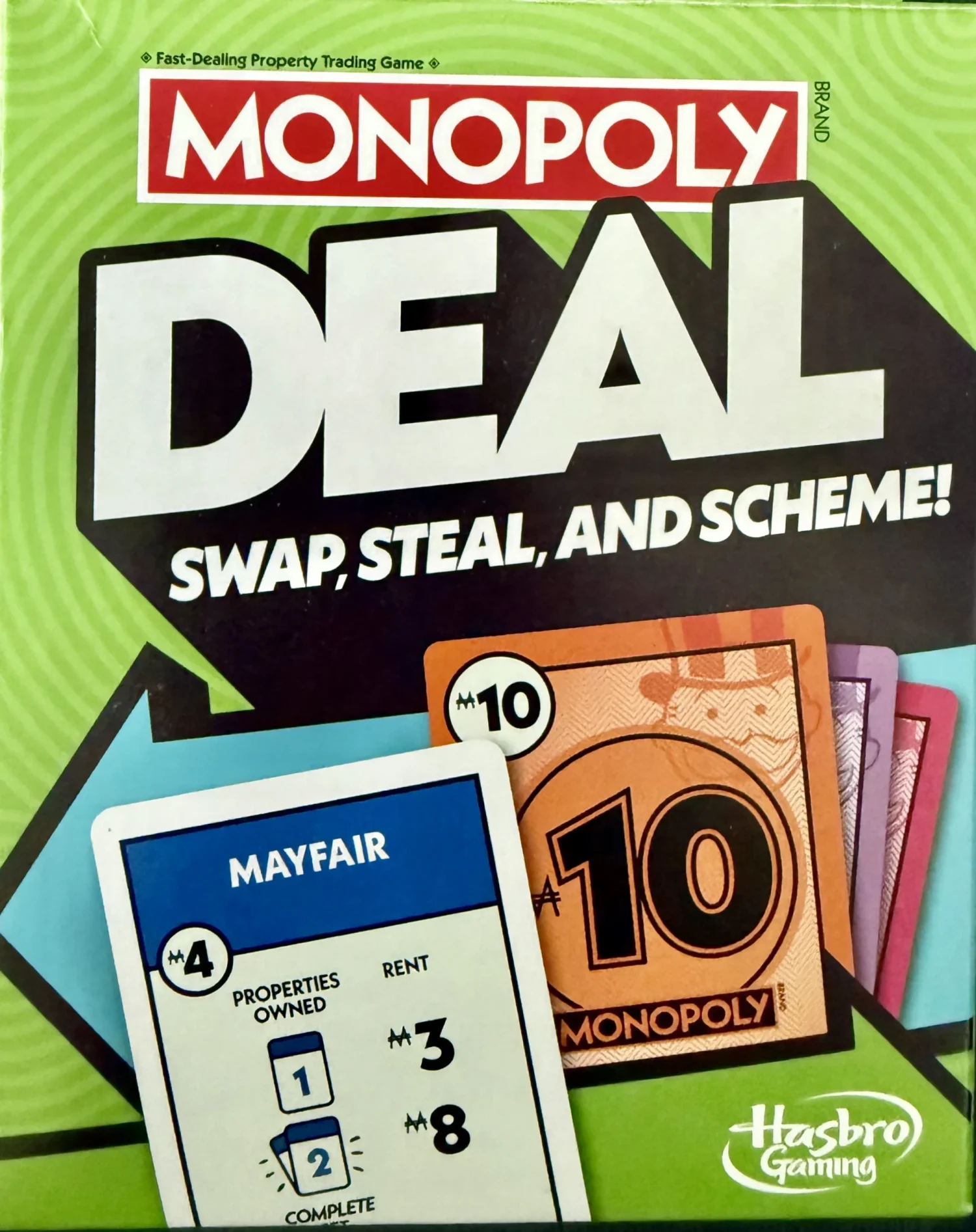 Monopoly Deal , Games to Play in a Restaurant
