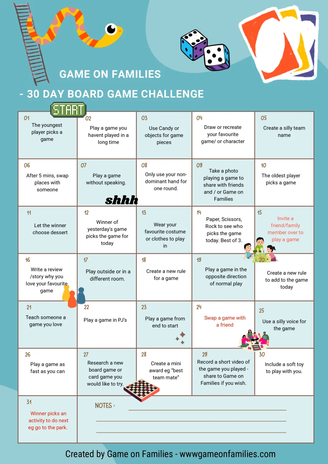 30 Day Board Game Challenge