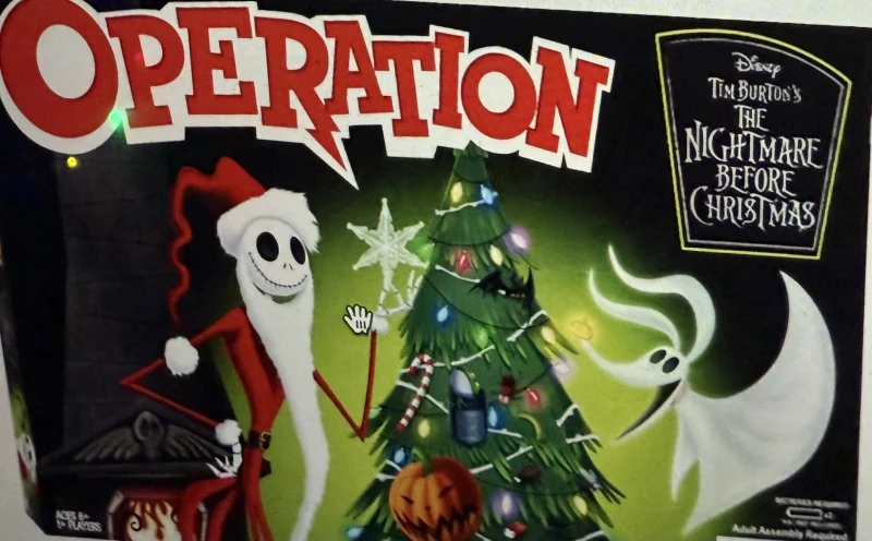Operation The Nightmare Before christmas - Jack. Christmas Themed Board Games
