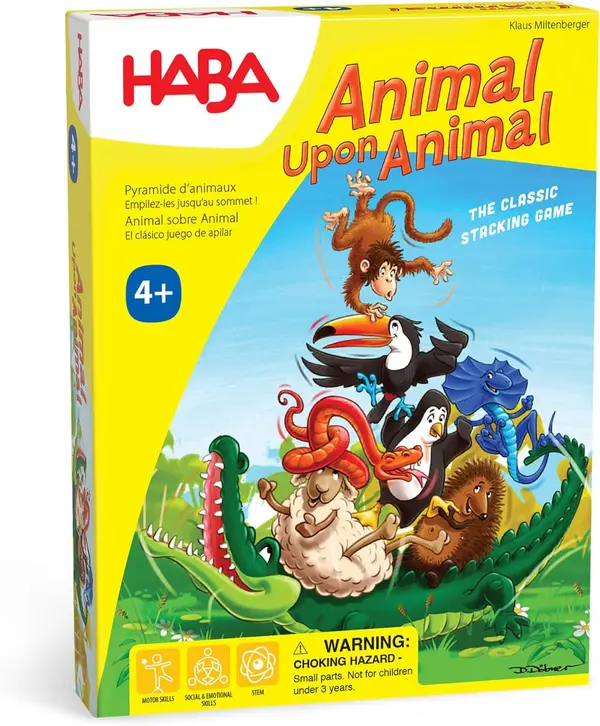 Animal Upon Animal 5 +, Great games for hand-eye coordination and fine motor skills.