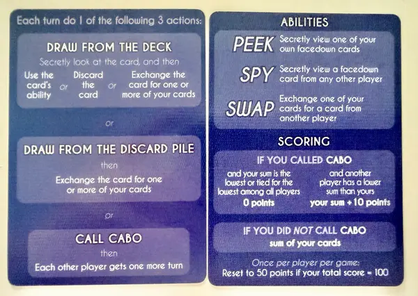How to play CABO